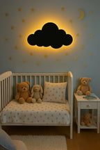 3D Cloud Wall Lamp – Modern Ambient Bedroom Night Light | Plug & Play, No Wires