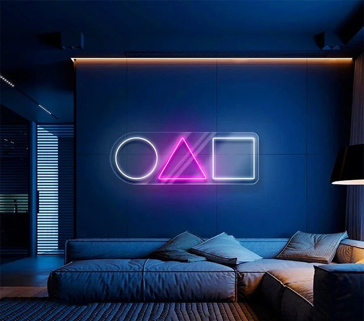Squid Game Neon Sign | Neon Wall Light for Room, Café, Gaming Setup & Events – Custom Neon Art Inspired by Netflix Series